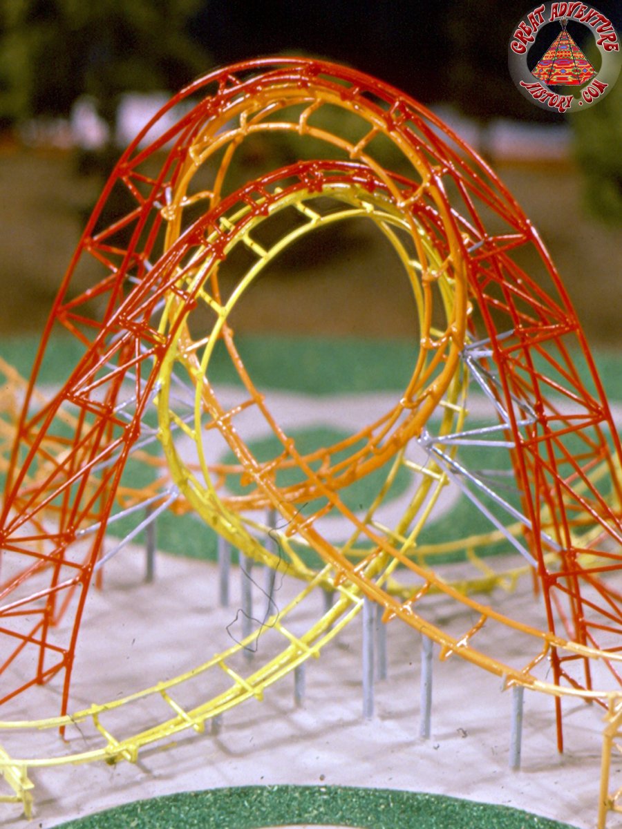 Lightnin' Loops Model at Six Flags Great Adventure